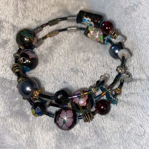 Vintage cloisonné Chinese Beaded bracelet